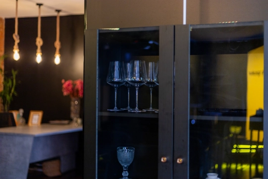Detalhe do espaço da The Speaker em São Paulo